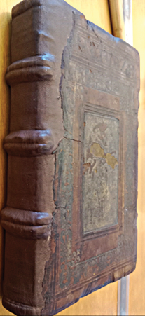 На иллюстрации представлено фото экземпляра Псалтыри из коллекции Библиотеки герцогини Анны Амалии в Веймаре (Германия) и его каталожный номер Cl I: 243 [b]. Фото автора.